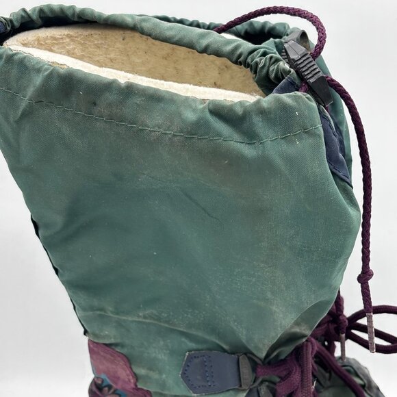 Vintage Sorel Winter Snow Boots 5 Green Waterproof Insulated Outdoor Heavy Wear - Picture 4 of 9